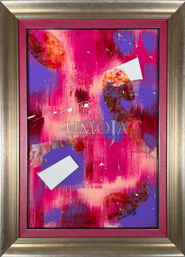 Majestic Magenta (Resin On Masonite) Original