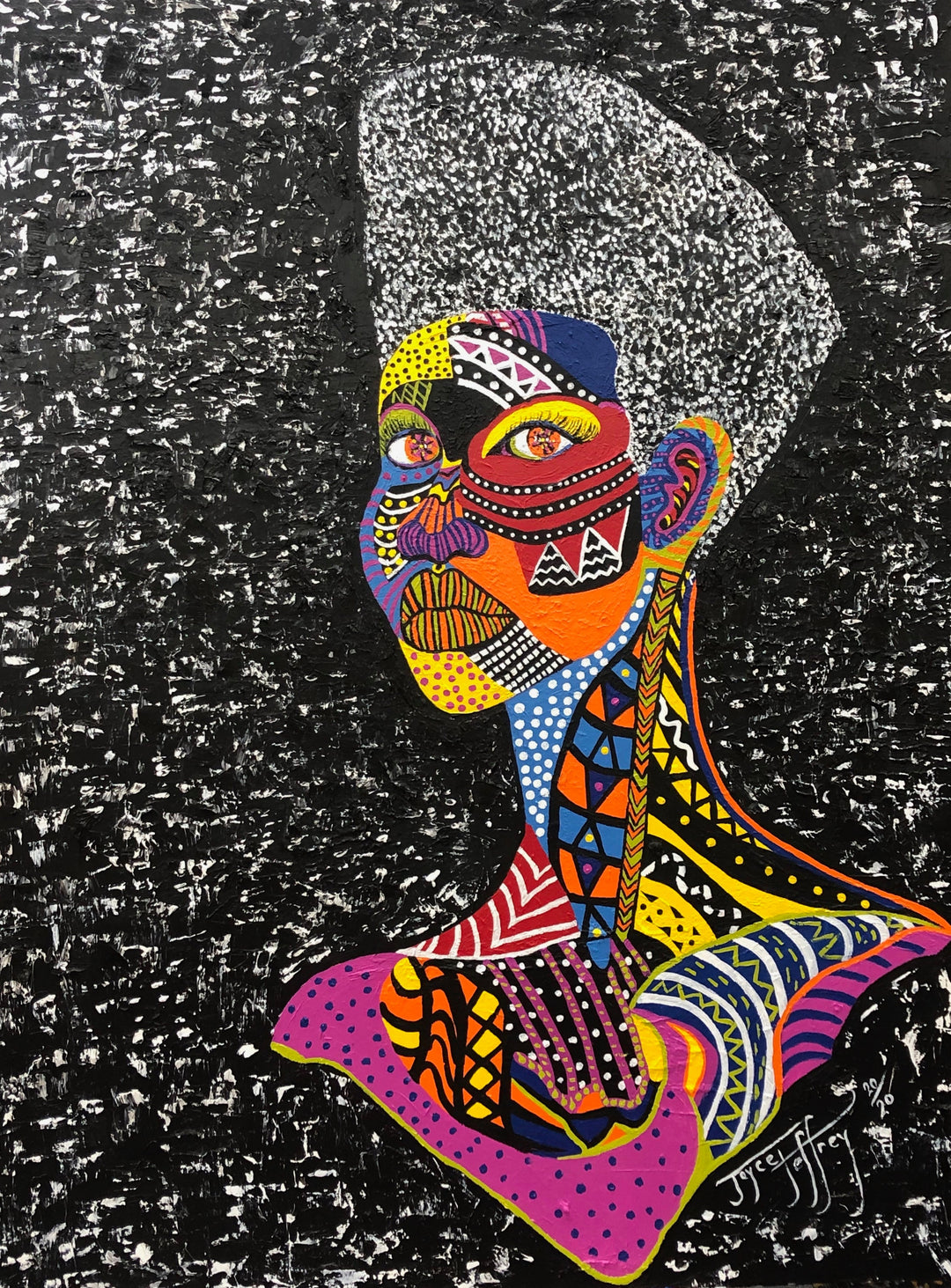 Queen of Visions - Artist: Joyce Jeffery Medium: Archival Pigment Print - 175 lb. Rag Paper Size:  Image on print: 33" x 24.75" Paper size: 36" x 28"