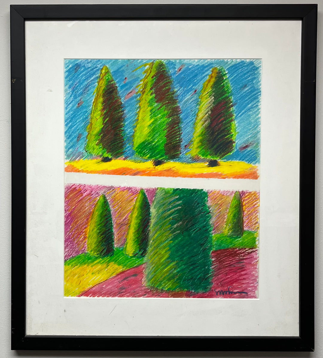 Two Landscapes (3 Trees upper, 4 Trees Lower)