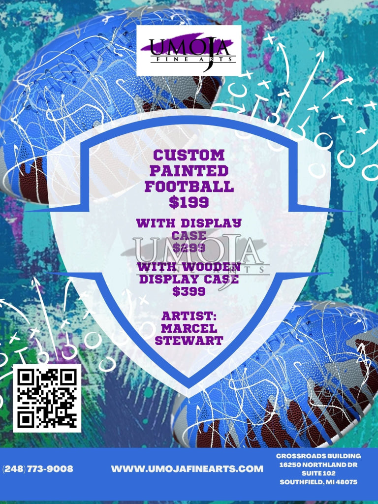 Detroit Draft Custom Football 2024