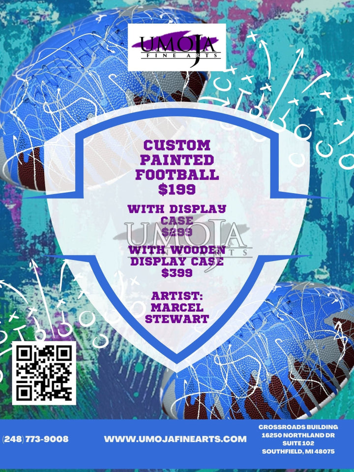 Detroit Draft Custom Football 2024