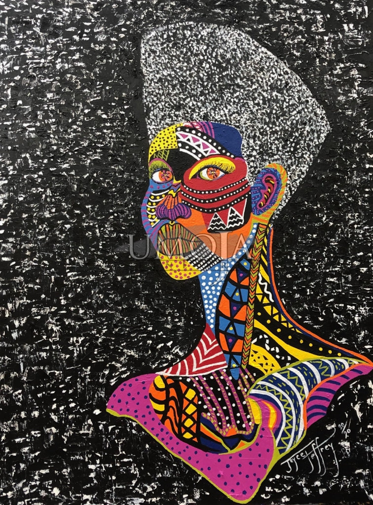 Queen of Visions - Artist: Joyce Jeffery Medium: Archival Pigment Print - 175 lb. Rag Paper Size:  Image on print: 33" x 24.75" Paper size: 36" x 28"