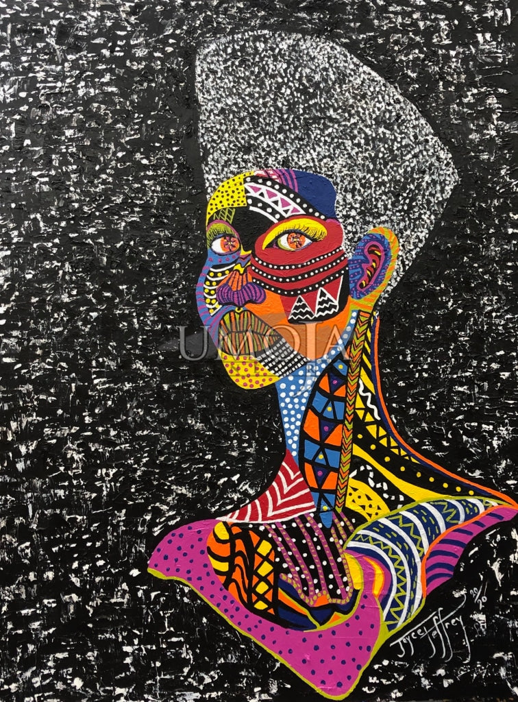 Queen of Visions- Artist: Joyce Jeffrey - Medium: Acrylic Size: 36"x48"