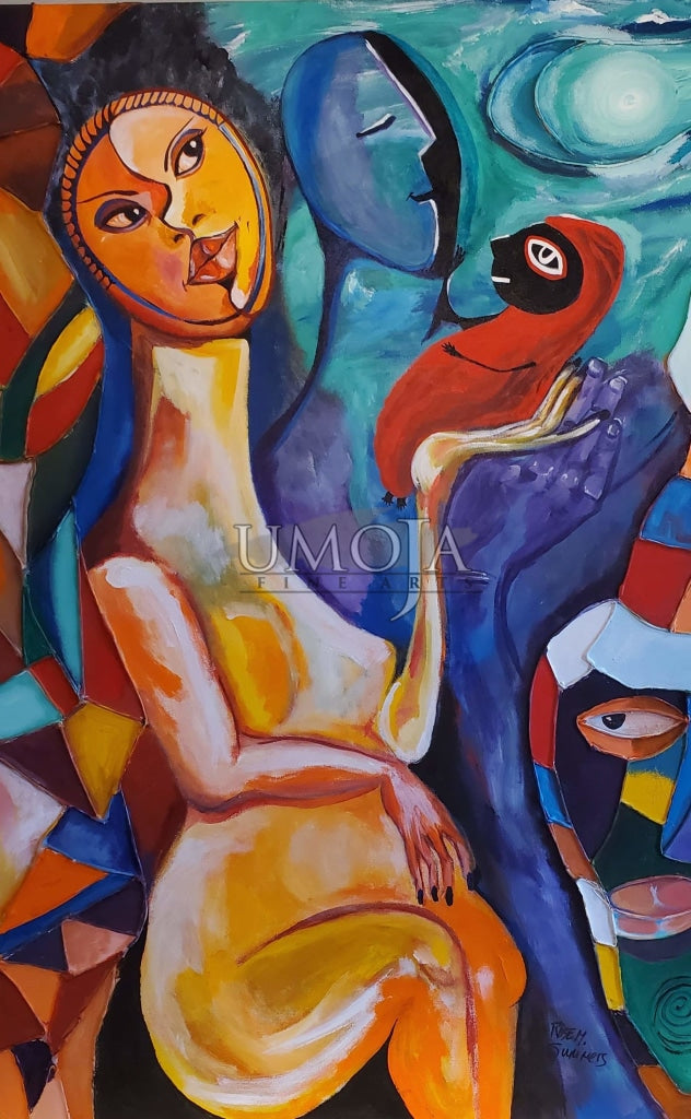 The Delivery - Artist: Rose Summers -  Medium: Acrylic on canvas Size -  36” x 24”